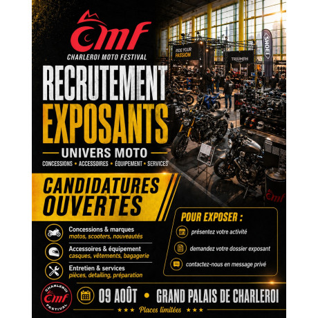 Exposant - Charleroi Moto Festival